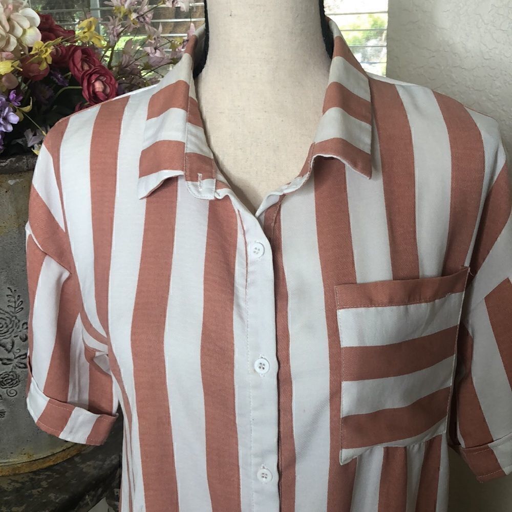 Roolee Light Rust and Ivory Normcore Top - Picture 2 of 12